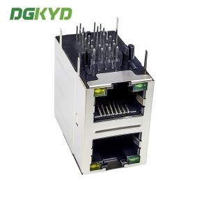 RJ45 Multi Port Connector 2X1 Modular Block Socket Gigabit Filter 6U DGKYD21Q042