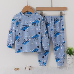 China Cartoon Pulley Kids Winter Night Suits Hygiene Comfy Winter Pajamas on sale