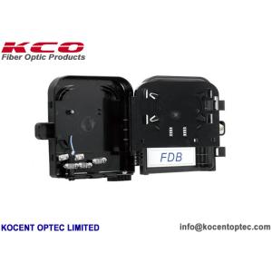 8 Port Fiber Optic Terminal Box KCO-FBD-08C ABS Black 1*8 Opitcal Splitter SC