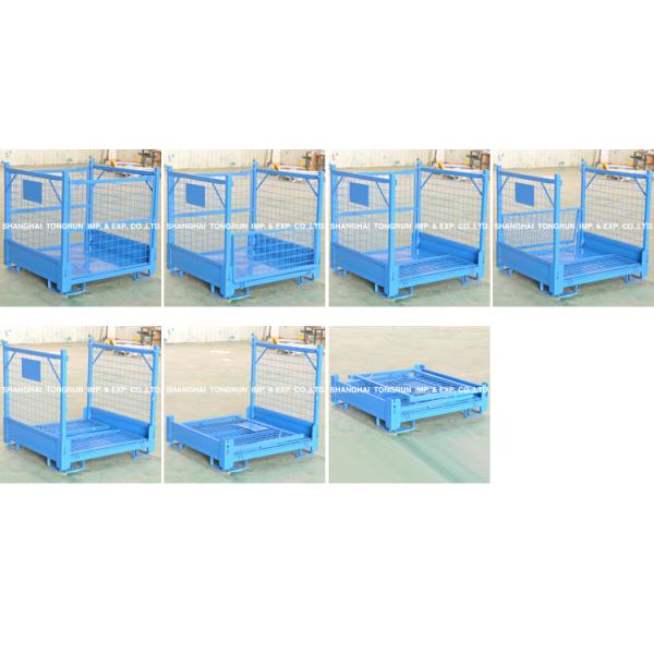 Torin LK21 Folding Stackable Half Open square Pipe Box Wire Mesh Pallet Container Metal Pallet