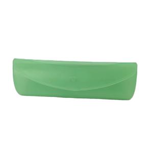 Customizable Green Plastic Eyeglass Case Scratch Resistant Irregular
