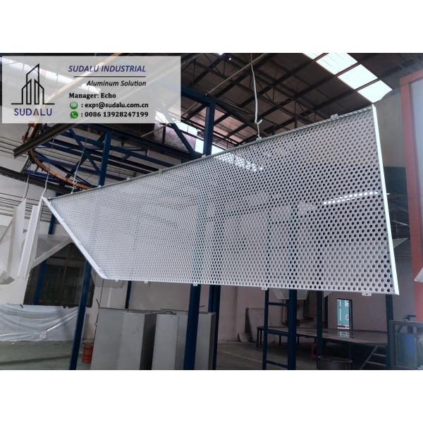 Quality SUDALU Aluminum CNC Curvel Panel for Wall Cladding Decoration Perforated Panel with Shaped Size wholesale