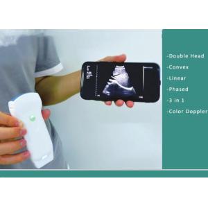 Double Transducers Wifi Probe 10mhz Pocket Ultrasound Scanners