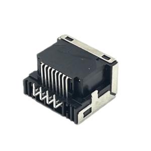 Half Shielded PCB RJ45 Female Connector Socket Modular Jack Single Port 1.5AMP