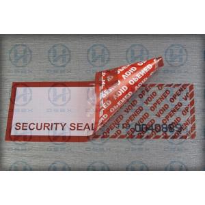 Self - Adhesive Security Tamper Seal Tape For Safety Packing Carton