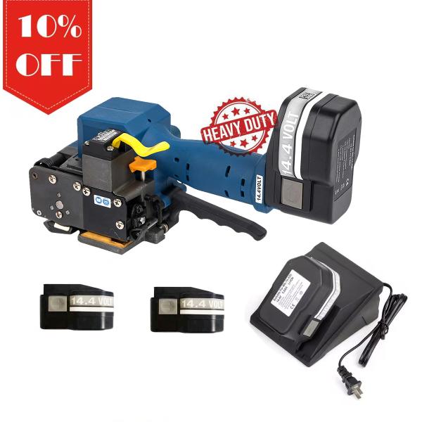 Battery pallet strapper carton plastic band strapping packing tool brick PP PET