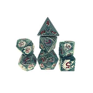 Folk -Scales Metal Dice Multi -Noodle Board Game Set#Dnd#Rpg#Coc