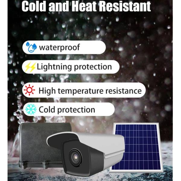 Grid Tower Solar Intelligent Monitoring Camera System 4G LTE 18000 mAH Long life Working