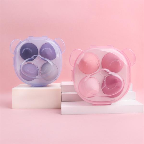 OEM 4PCS Makeup Sponge Set Multi Colored Beauty Blender Sponge