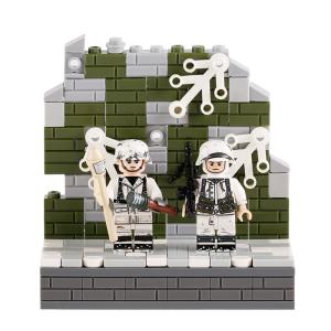 WW2 military action winter German soldier mini figure building block legoinglys