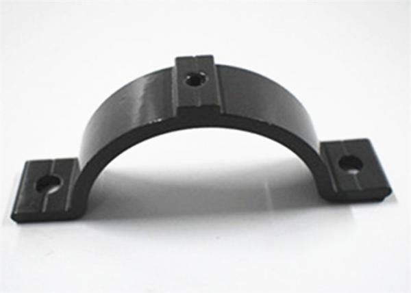 Quality Powder Surface Stamped Aluminum Parts Bracket For Pipe Clamp Black ANSI Standard wholesale