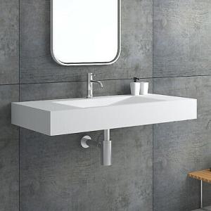 Fashionable Wall Hung Basin Single Hole Faucet Mount Size 1200*480*150mm