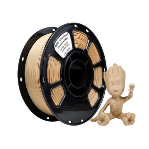 1kg PLA+ Filament For 3D Printer Bubble Free Yellow Pear Wood Industry