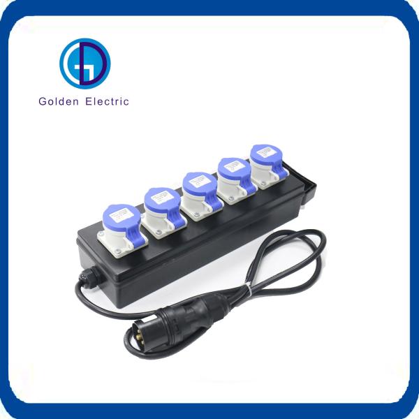 ISO9001 2000 Certified IP67 Waterproof Industrial Socket Box with Customizable