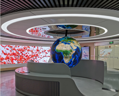 Front Service Maintenance Method Globe LED Display powered by Epistar LED Chip