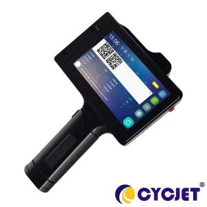 Plastic Steel Pipe Handheld Inkjet Printer Portable 300×300DPI Resolution 12.7mm