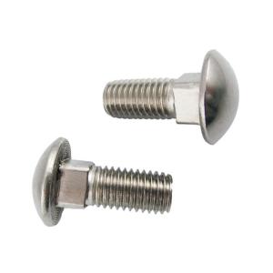 China M12 Stainless Steel Carriage Bolt DIN ASME ASNI Standard A2 Flat Head Screws on sale