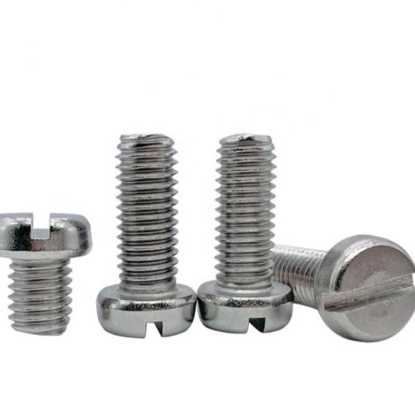 Quality M5*12 Titanium Pan Head Slotted Screw With DIN84 wholesale