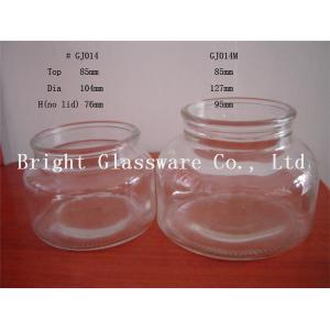 glass candle jar with lid