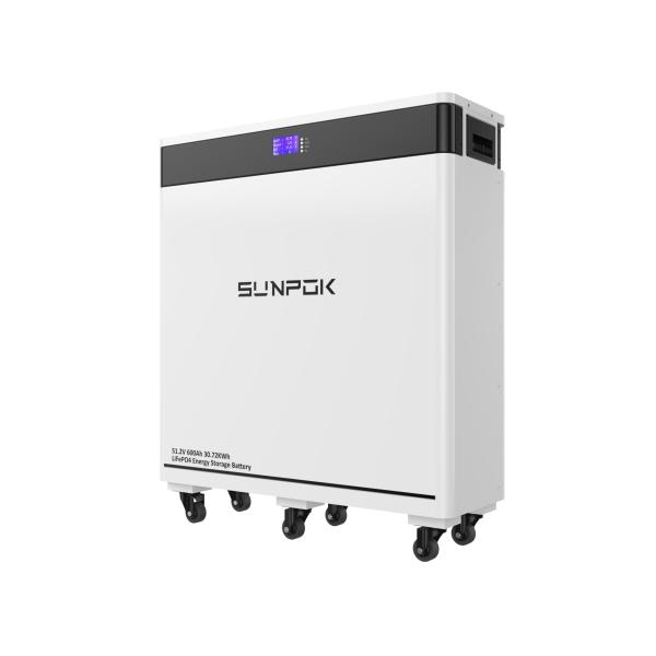 Quality 30KW Deep Cycles 600AH Moveable Floor Mounted LiFePO4 51.2V Lithium Ion Battery Pack Home Energy Storage wholesale