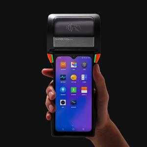 Cheap Android POS Terminal Machine Removable Battery With 6.22 HD Touch Screen for sale