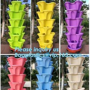Home Decoration Black And Green Color Plastic Flower Pots,Biodegradable bamboo