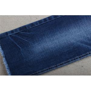 Indigo 10oz 70% Cotton 28% Polyester Crosshatch Denim Fabric Stretchy Jeans