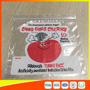 Cheap Clear PE Custom Printed Zipper Bags Resealable Poly Bag With Customer Design for sale