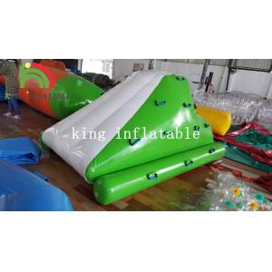 Cheap Inflatable Mini Iceberg For Water Parks With Slide Green And White for sale