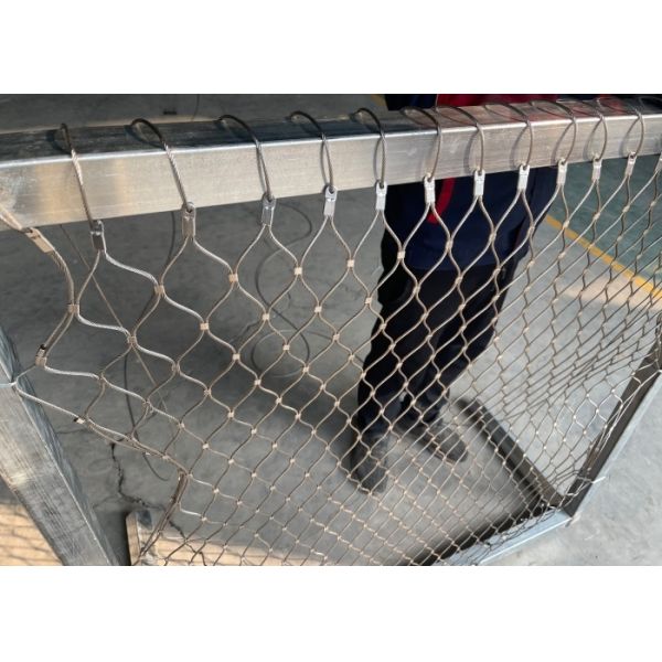 2.5mm Rope capability weight 200KG SS316 Ferruled Type Wire Rope Netting for