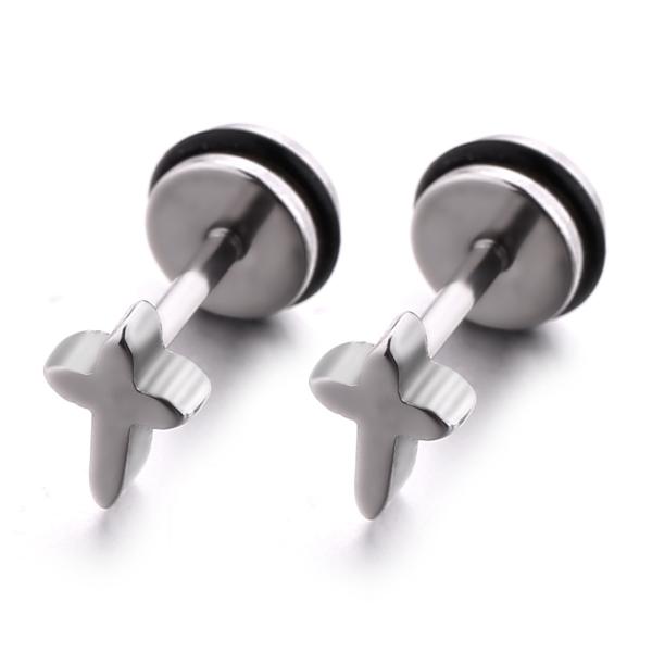 Wholesale Halloween Earrings Cool Cross Stud Earrings Piercing Jewelry Factory