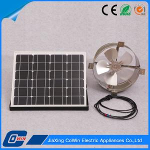 Cheap Commercial Solar Powered Gable Vent Fan , Solar Gable Attic Vent Light Weight for sale