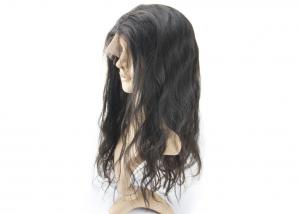 China Silk Base Top Raw Indian Remy Full Lace Wigs , Human Hair Full Lace Wigs For Black Woman on sale