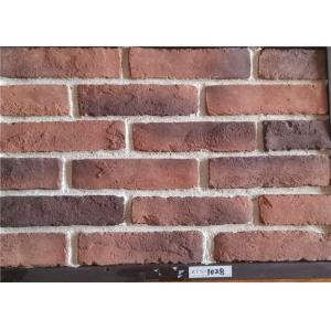 Cheap Multiple Colors Thin Faux Brick Veneer , Exterior Brick Tiles With Kiln Transformation Surface for sale