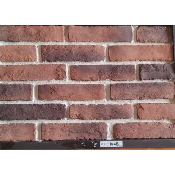 Multiple Colors Thin Faux Brick Veneer , Exterior Brick Tiles With Kiln