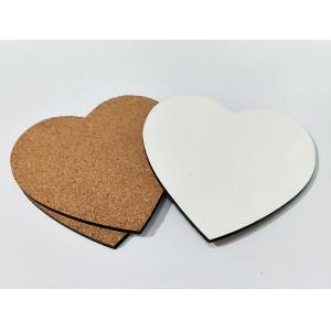 Amazing 100x100mm Delicate Heart Shape Sublimation MDF Blank Coaster for Wedding