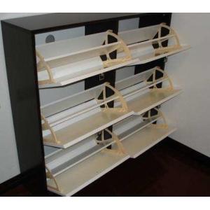 Melamine Coating Wood Particle Board Shoe Rack For Living Room Furniture Decor