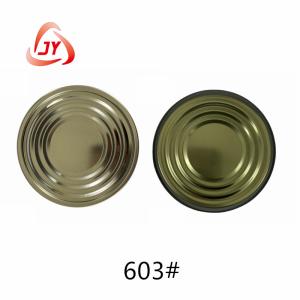 603 #（153mm）TFS Hard open End Food packaging  Color: Clear and Gold