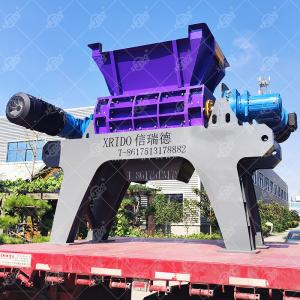 Xrido 55kW Tire Shredder Machine for Truck Tires 2-3T/H Capacity