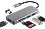 12 In 1 USB-C Type-C Docking Station For Charging Data Transfer And Speaker