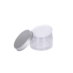 Practical Clear Hot Transfer Plastic Lotion Jars 120g Empty 45mm Height