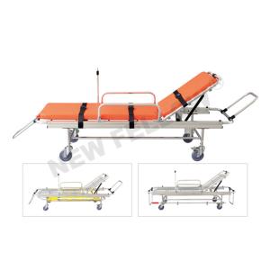 Cheap Medical Aluminum Rescue Patients Ambulance Stretcher Folding Stretcher With Wheels for sale