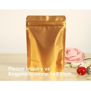 Semi-Clear Window Hang-Hole Stand-Up Zip lockk Pouch,Aluminum Packaging Bags