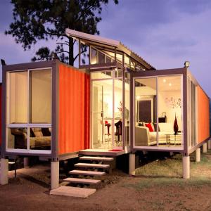 CE Luxury Residential Prefab Folding Container House Weather Resistant