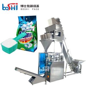 Cheap Automatic Washing Powder Pouch Packing Machine With Wrapping Labeling Sealing for sale