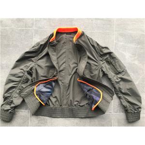 Fatigue Light Weight Trenchcoat Men spring sport jacket With Contrast Rib Collar