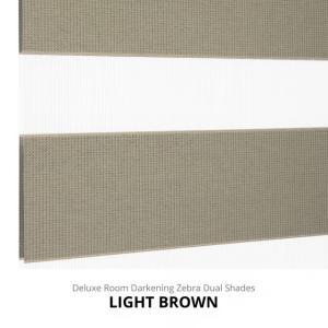 Customized 425GSM Zebra Blinds Fabric for French Window with Blackout and Anti