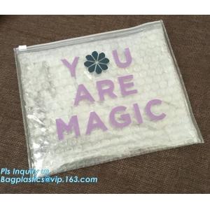 China Slider Zip Lock Bubble Bags Zip Padded Pouch, Envelopes Bubble Bag/ Slider Zip Lock Air Bubble Protection Bags on sale