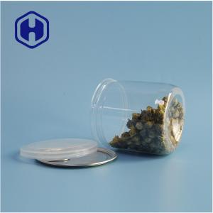 Supermarket Packaging Airtight Leak Proof PET Plastic Cookie Canisters With Easy