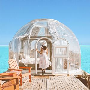 Outdoor 6m Geodesic Dome Diameter 5m Transparent Igloo Tent